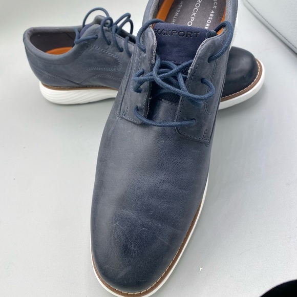 Genuine Leather Rockport Oxford Shoes Size 10.5 - Picture 2 of 4